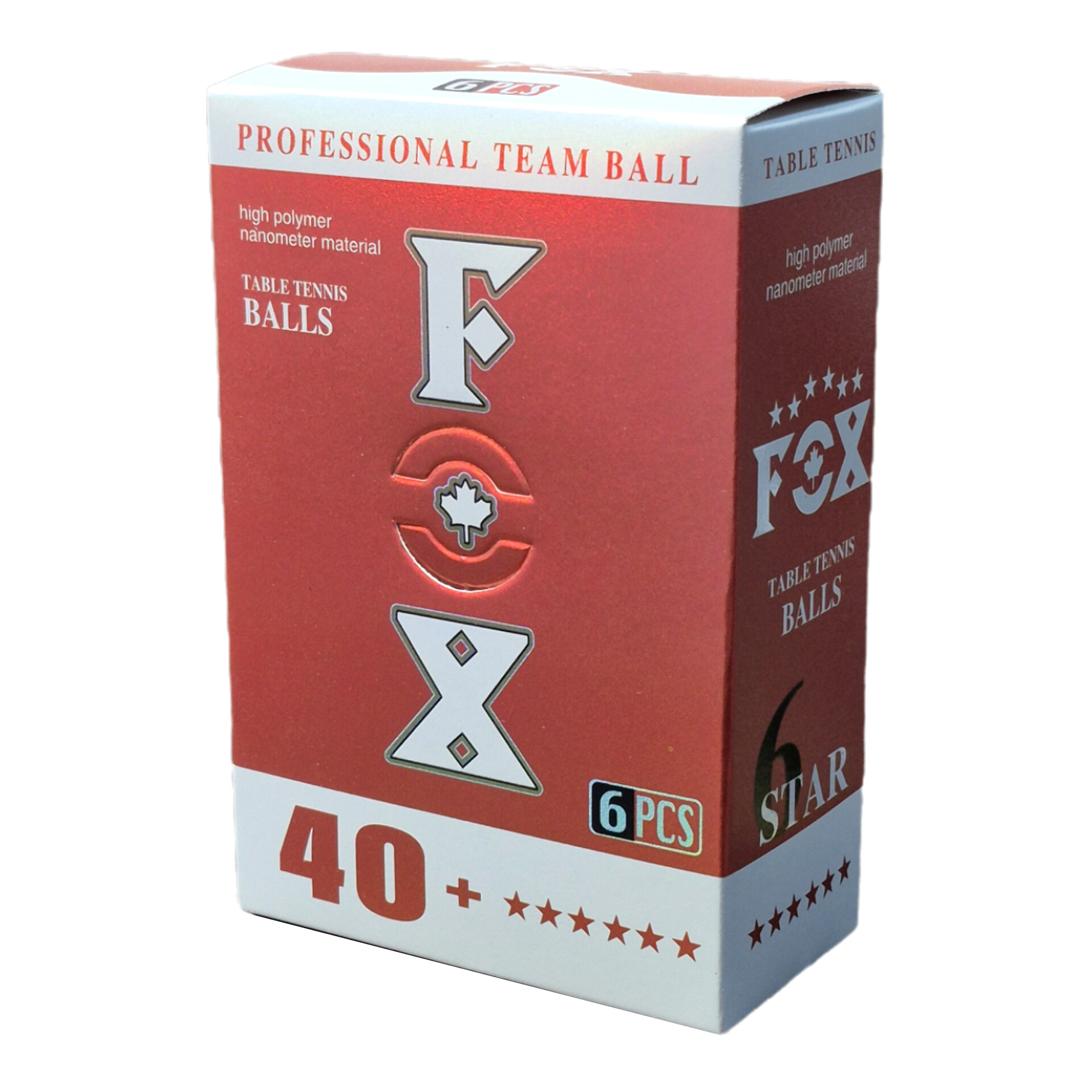 توپ پینگ پنگ فوکس ۶ ستاره بسته ۶ عددی