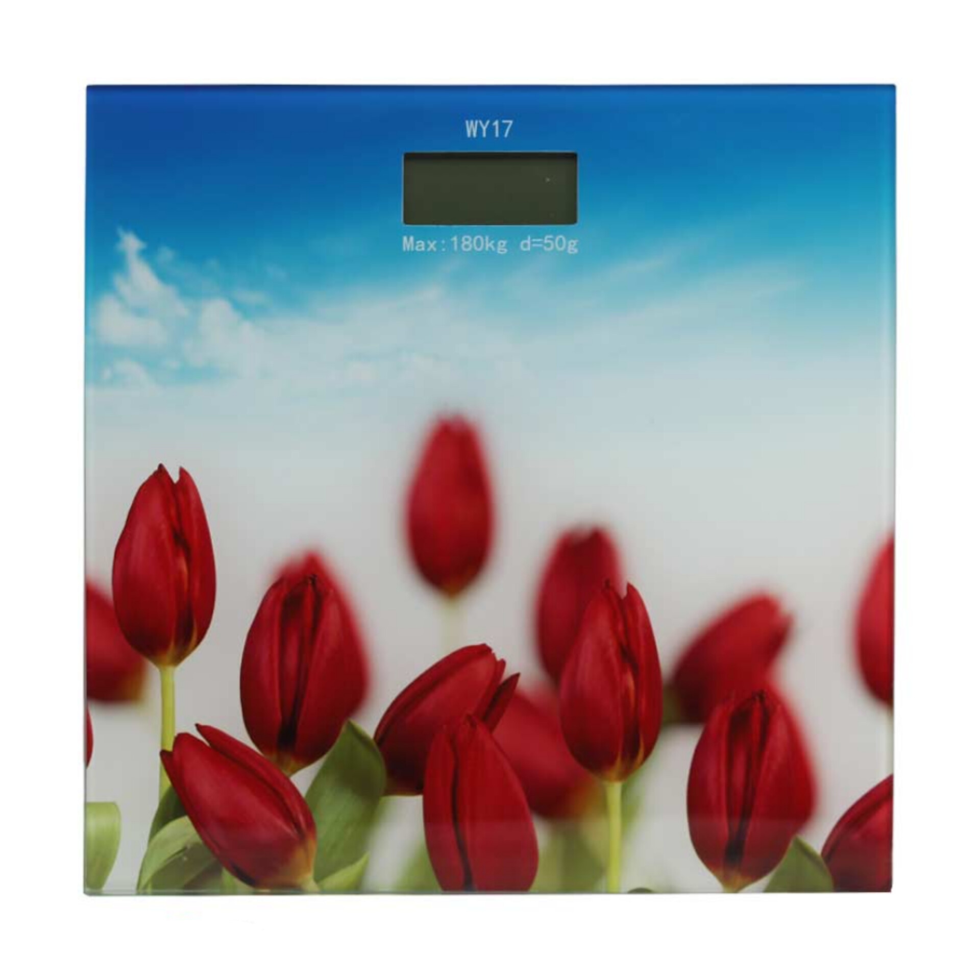 ترازو دیجیتالی شیشه ای personal scale طرح گل