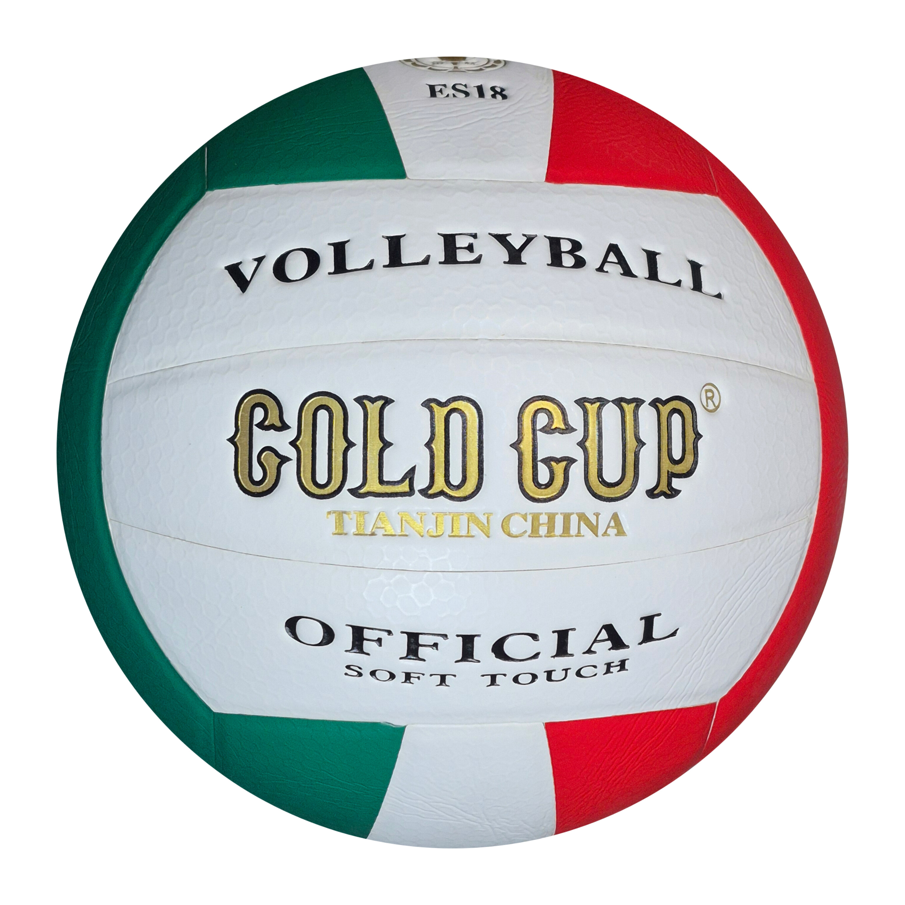 توپ والیبال گلدکاپ سبز قرمز مدل ES18