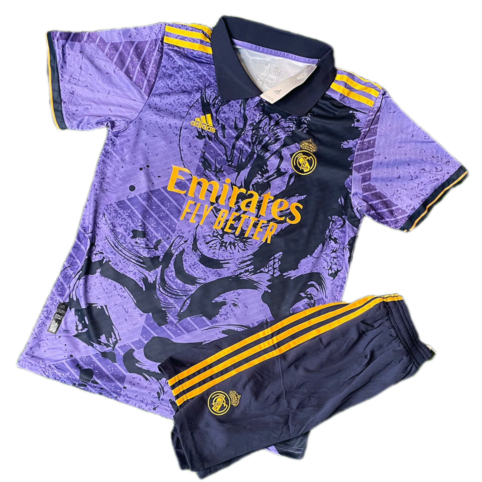 کیت و شورت دراگون بنفش ورژن هواداری رئال مادرید