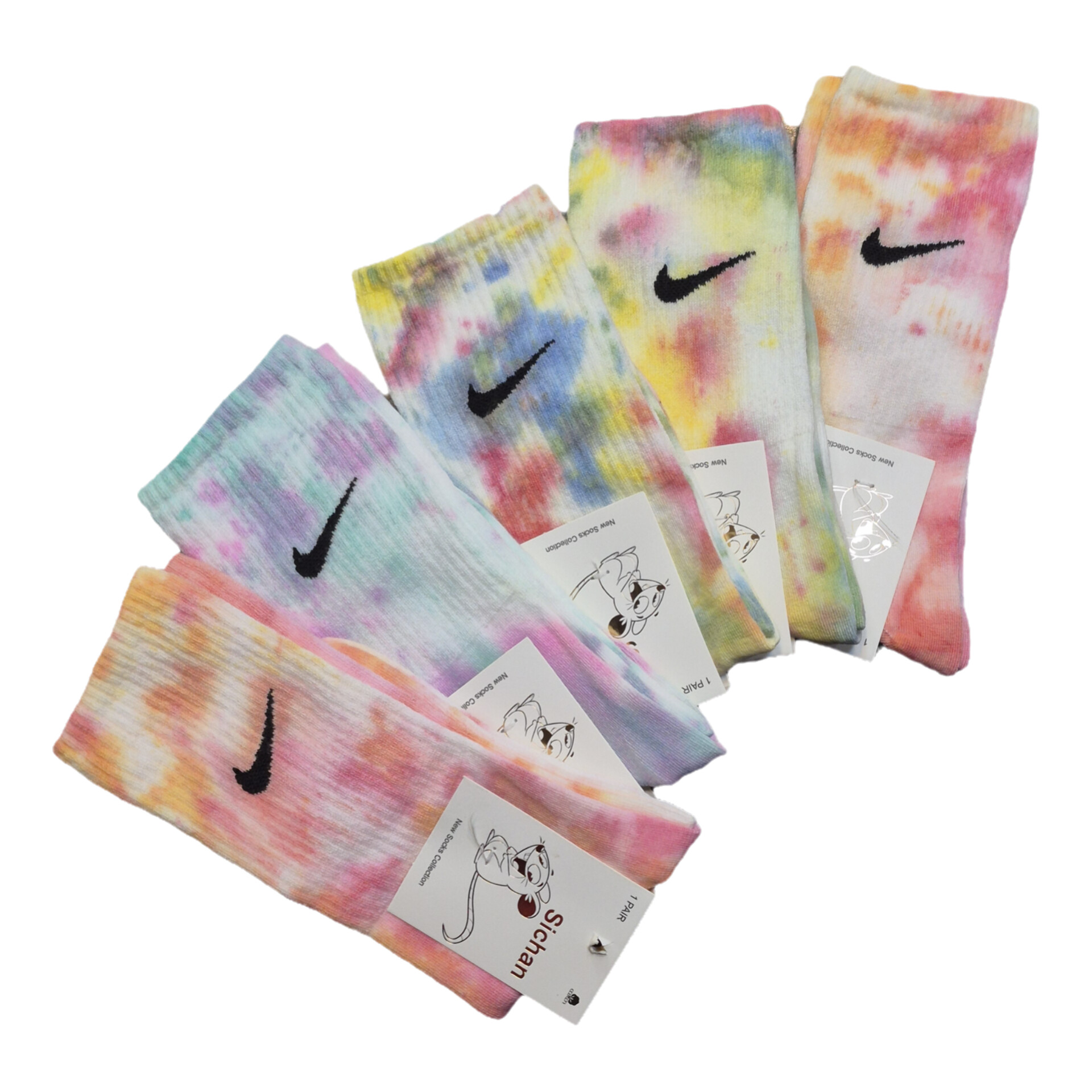 جوراب نیم ساق آبرنگی نایک