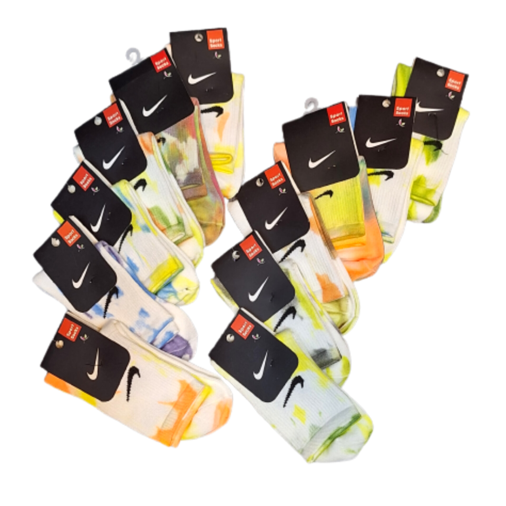 جوراب نیم ساق آبرنگی نایک