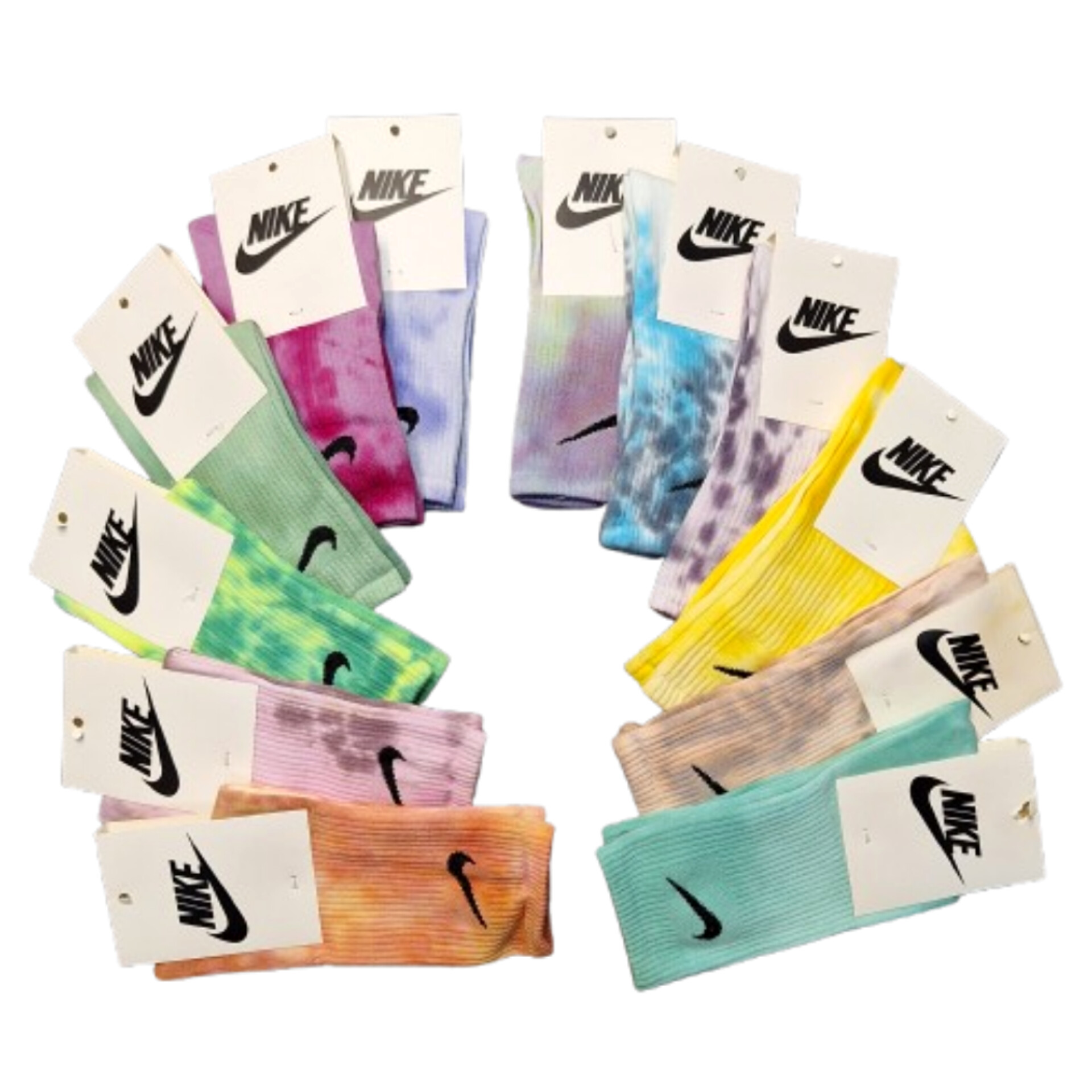 جوراب نیم ساق آبرنگی نایک