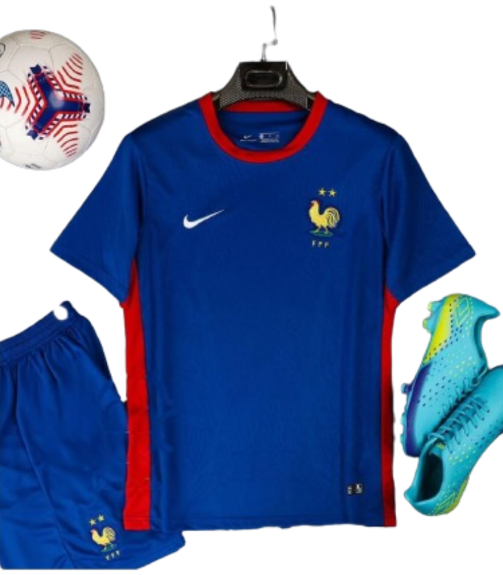کیت و شورت تیم ملی فرانسه ورژن هواداری ۲۰۲۴